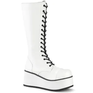 TRASHVILLE-502 White Vegan Leather