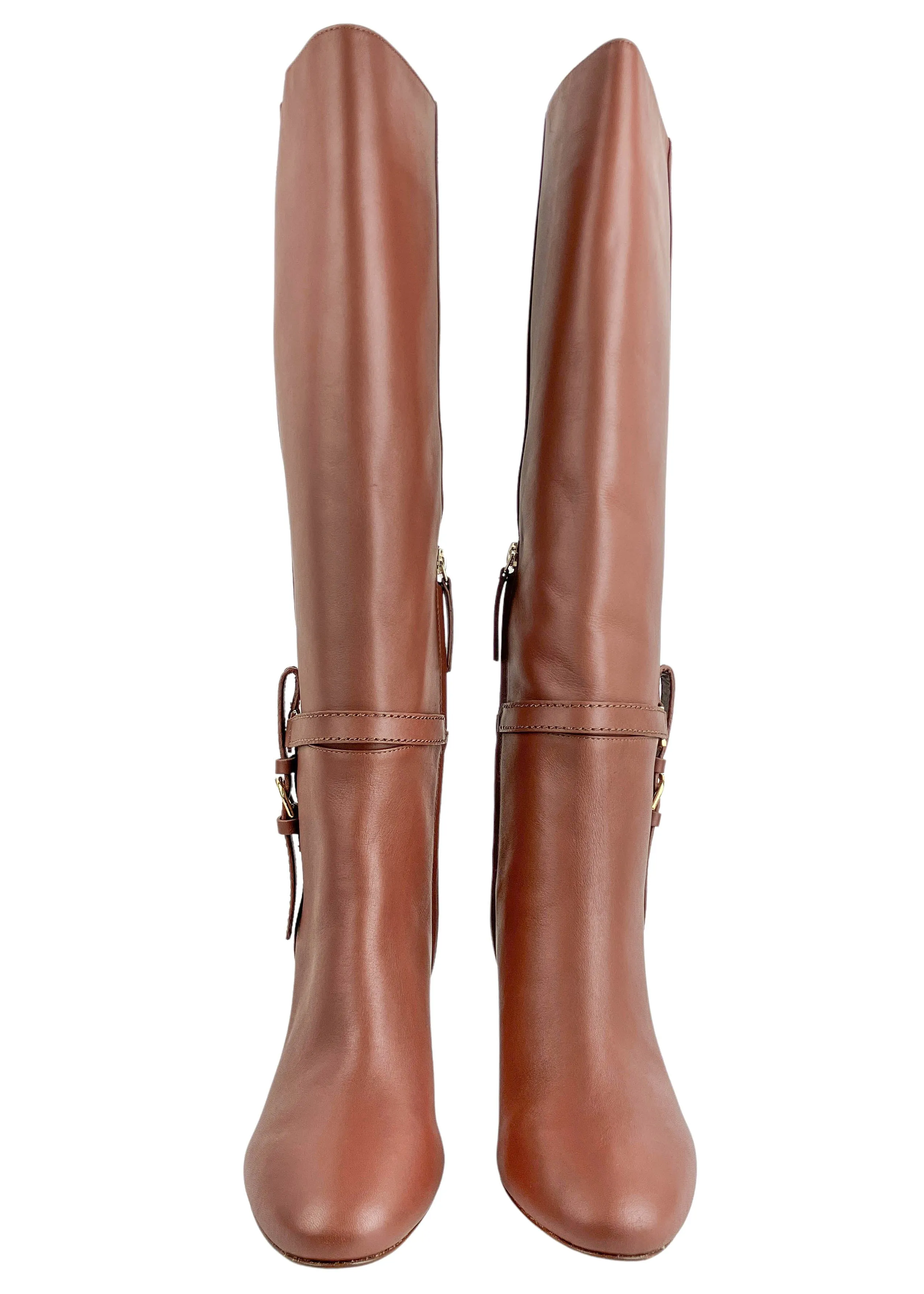 Ulla Johnson Annette Knee High Boots in Mahogany