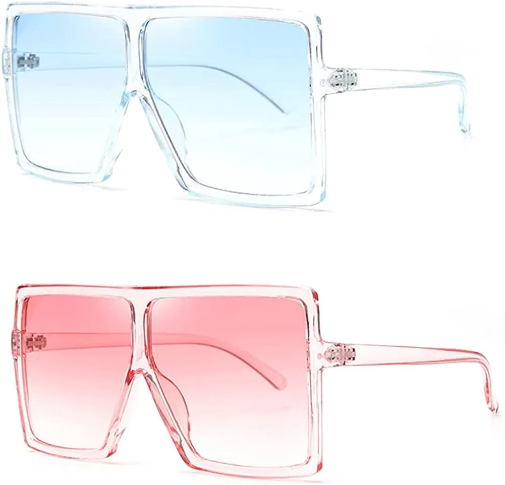 Ultralight Square Oversized Sunglasses for Women & Men