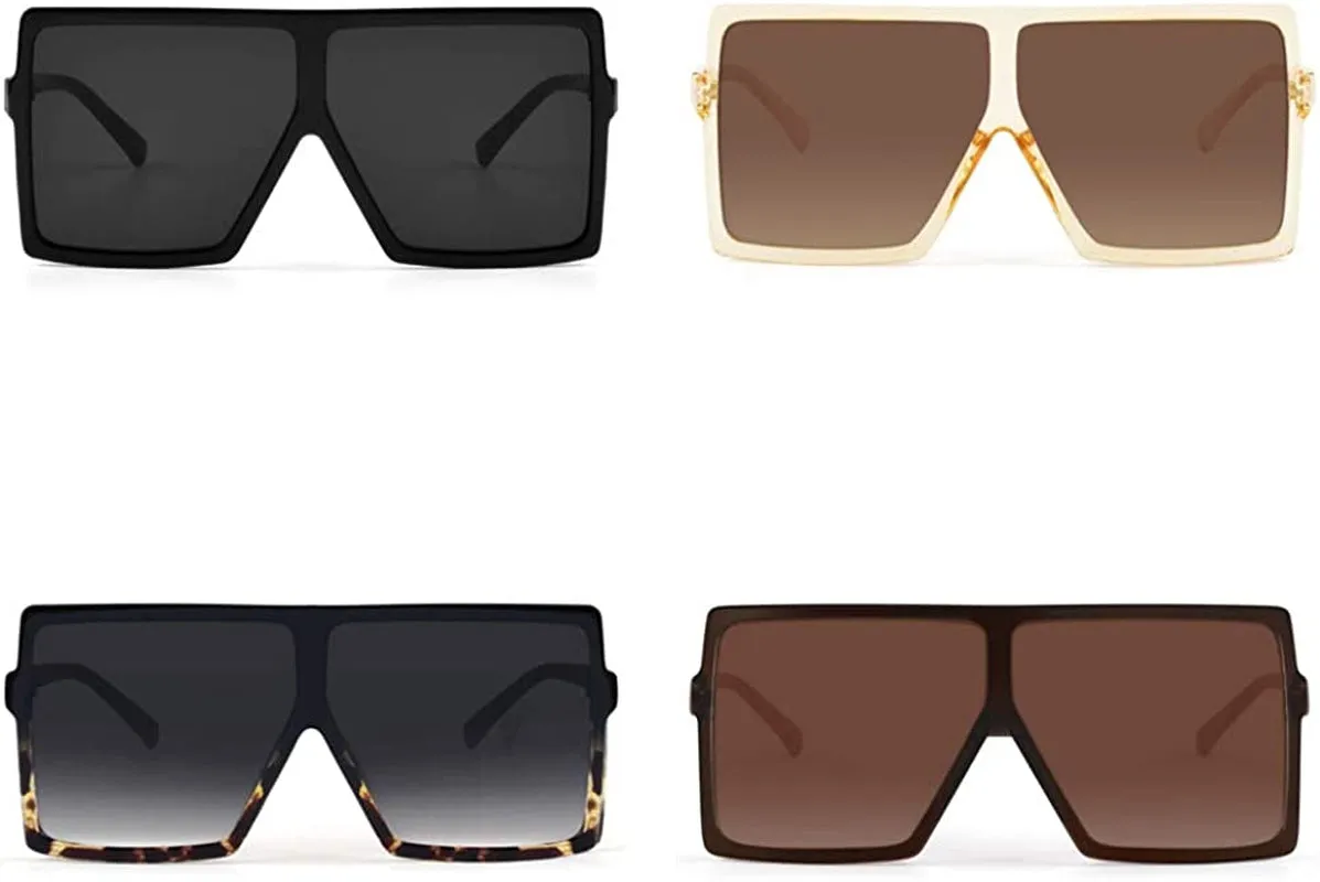 Ultralight Square Oversized Sunglasses for Women & Men