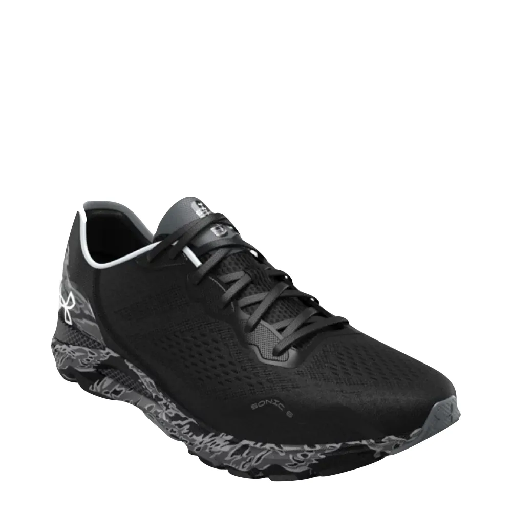 Under Armour Men's HOVR™ Sonic 6 Camo Running Sneakers (Black)