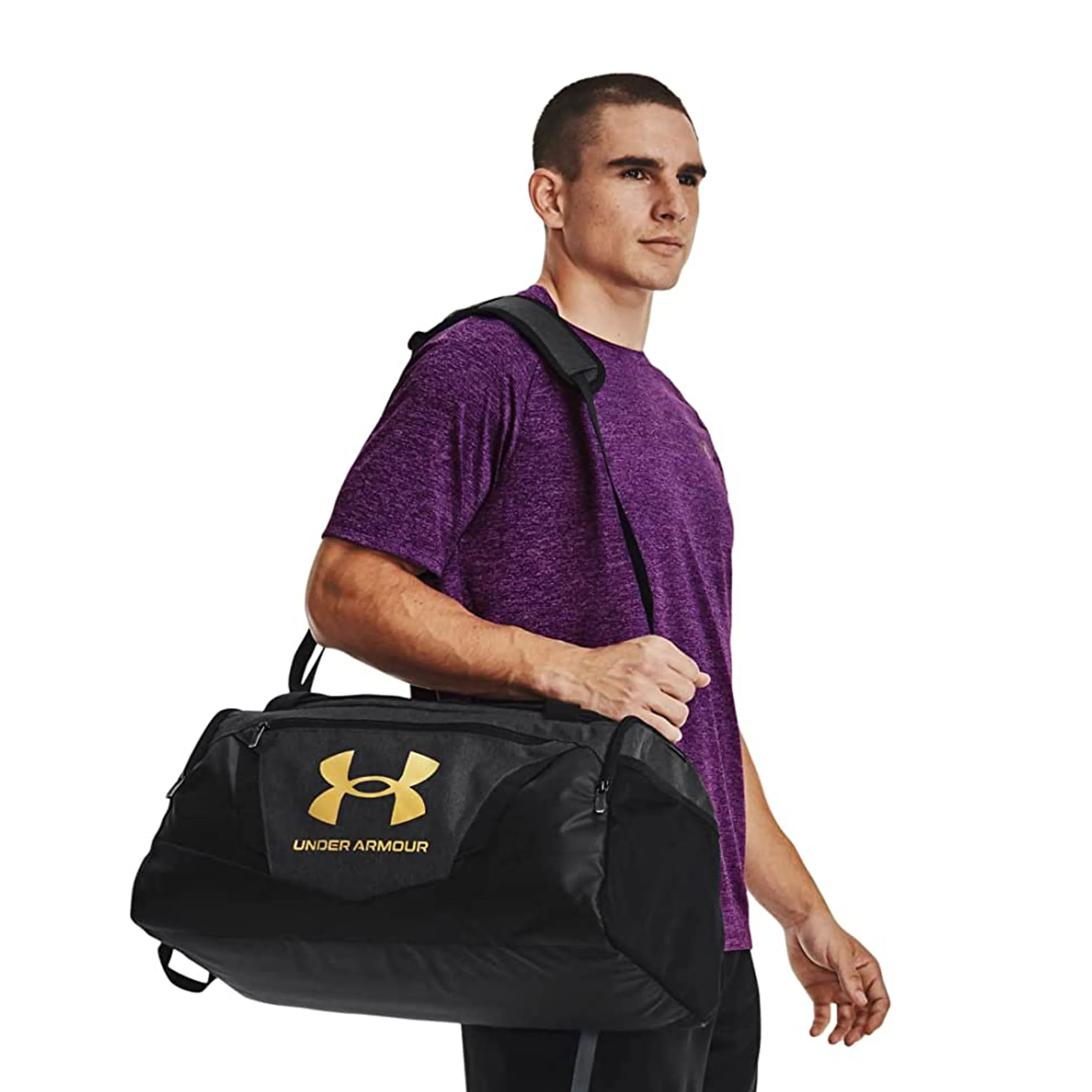 Under Armour Undeniable 5.0 Duffle Bag Small - Black/Metallic Gold, OSFM UA1369222-002