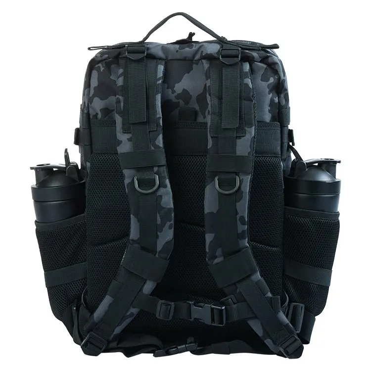 Urban Gym Wear Tactical Backpack 25L - Black/Grey Camo