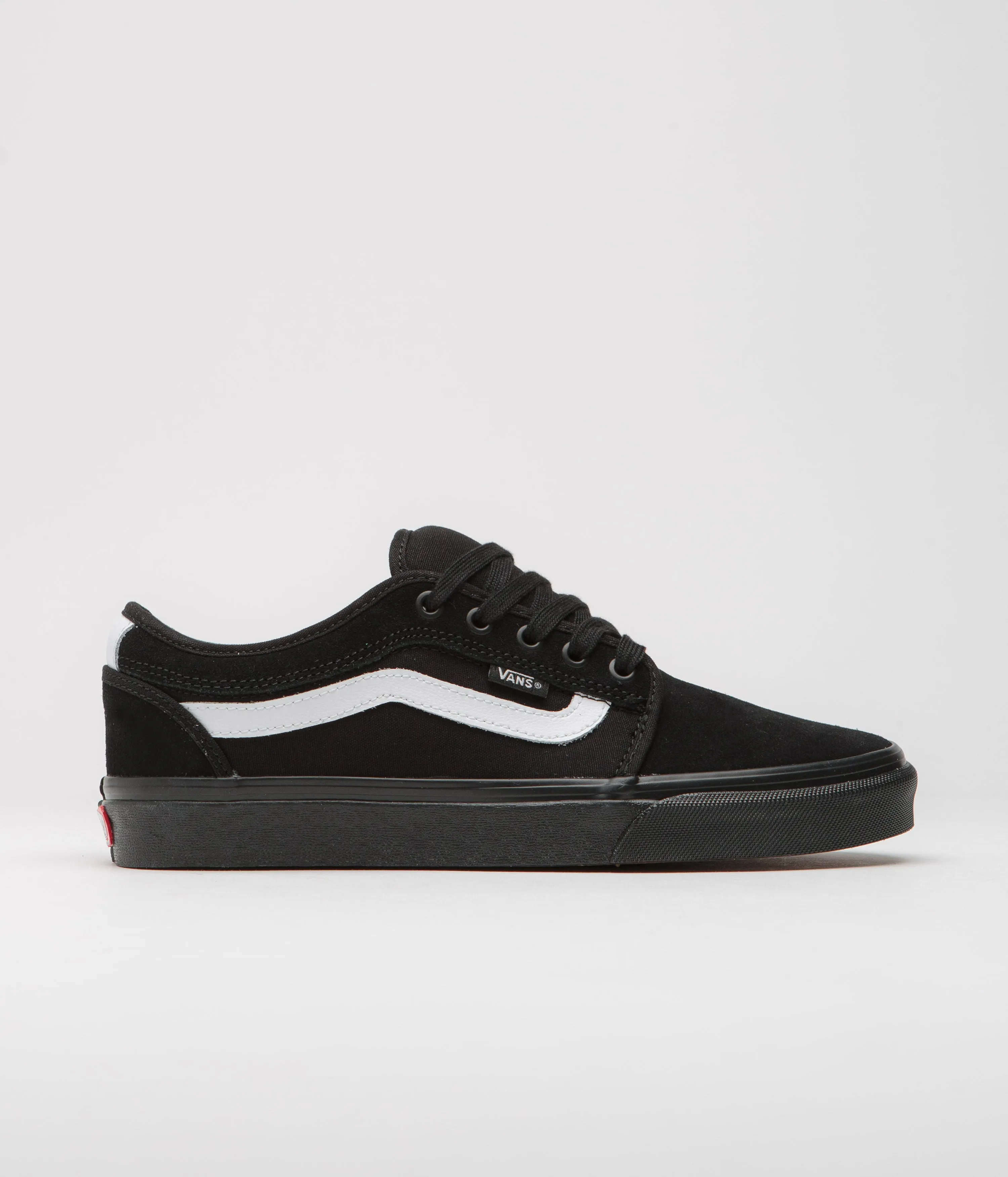 Vans Chukka Sidestripe Shoes - Black / Black / White