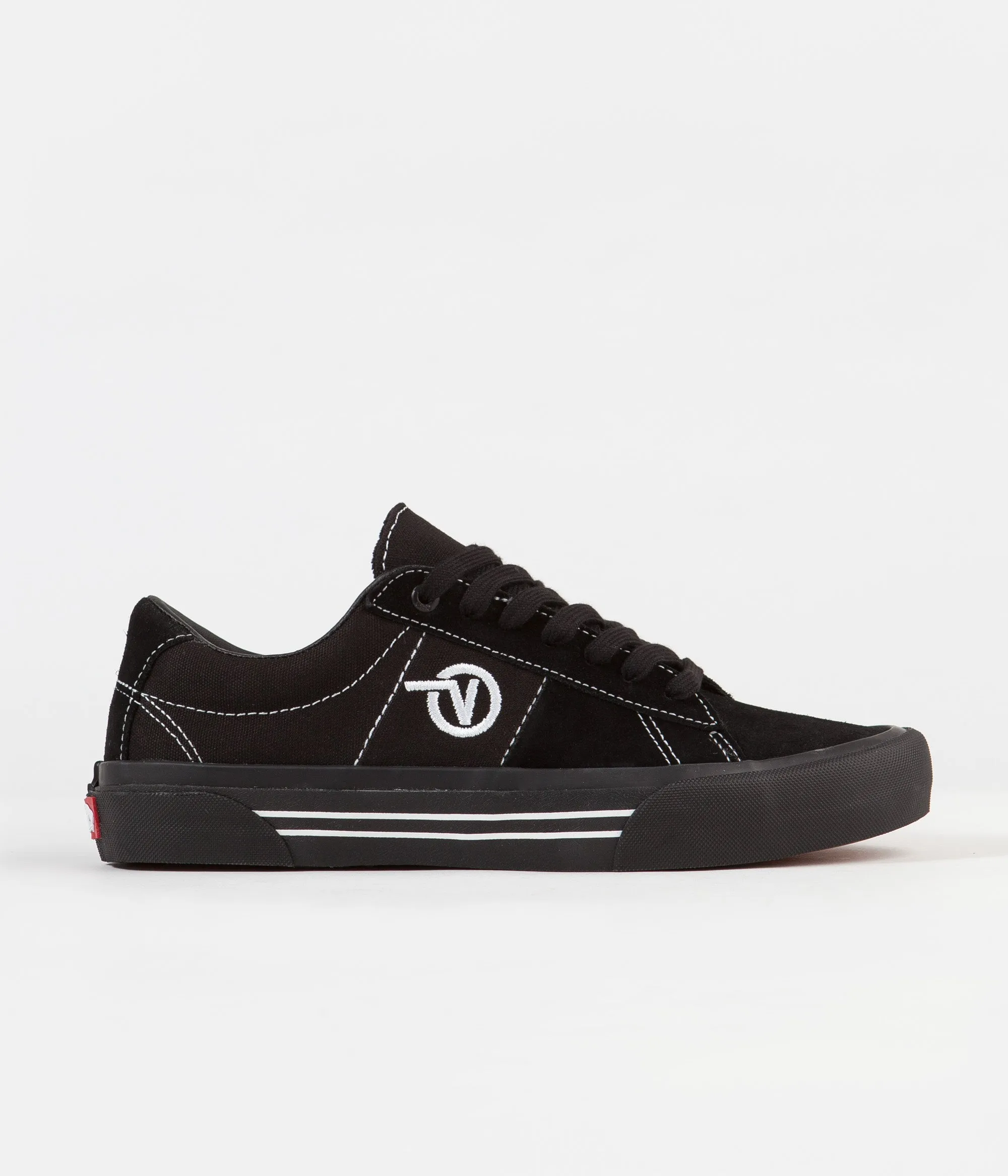 Vans Saddle Sid Pro Shoes - Black / Black / White