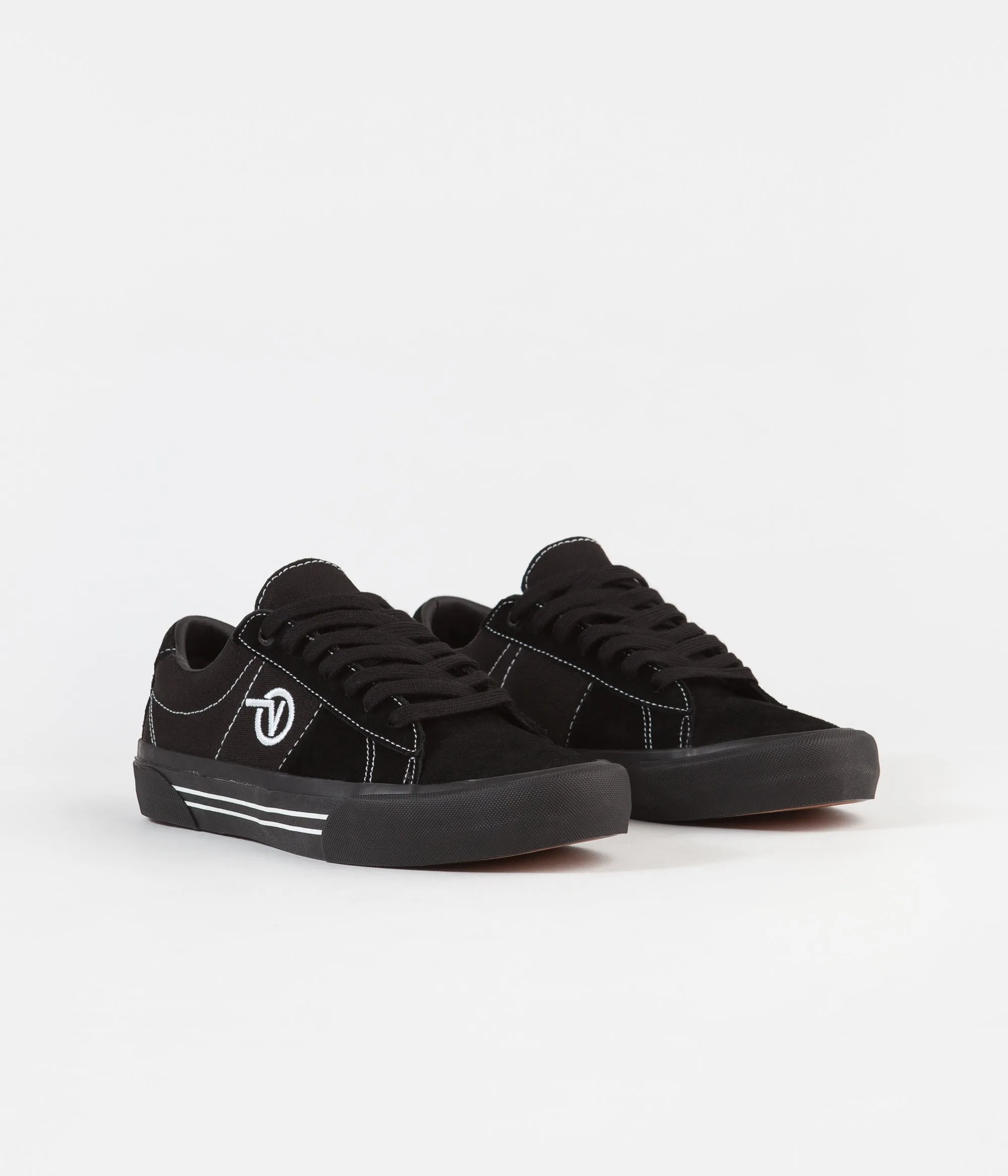 Vans Saddle Sid Pro Shoes - Black / Black / White