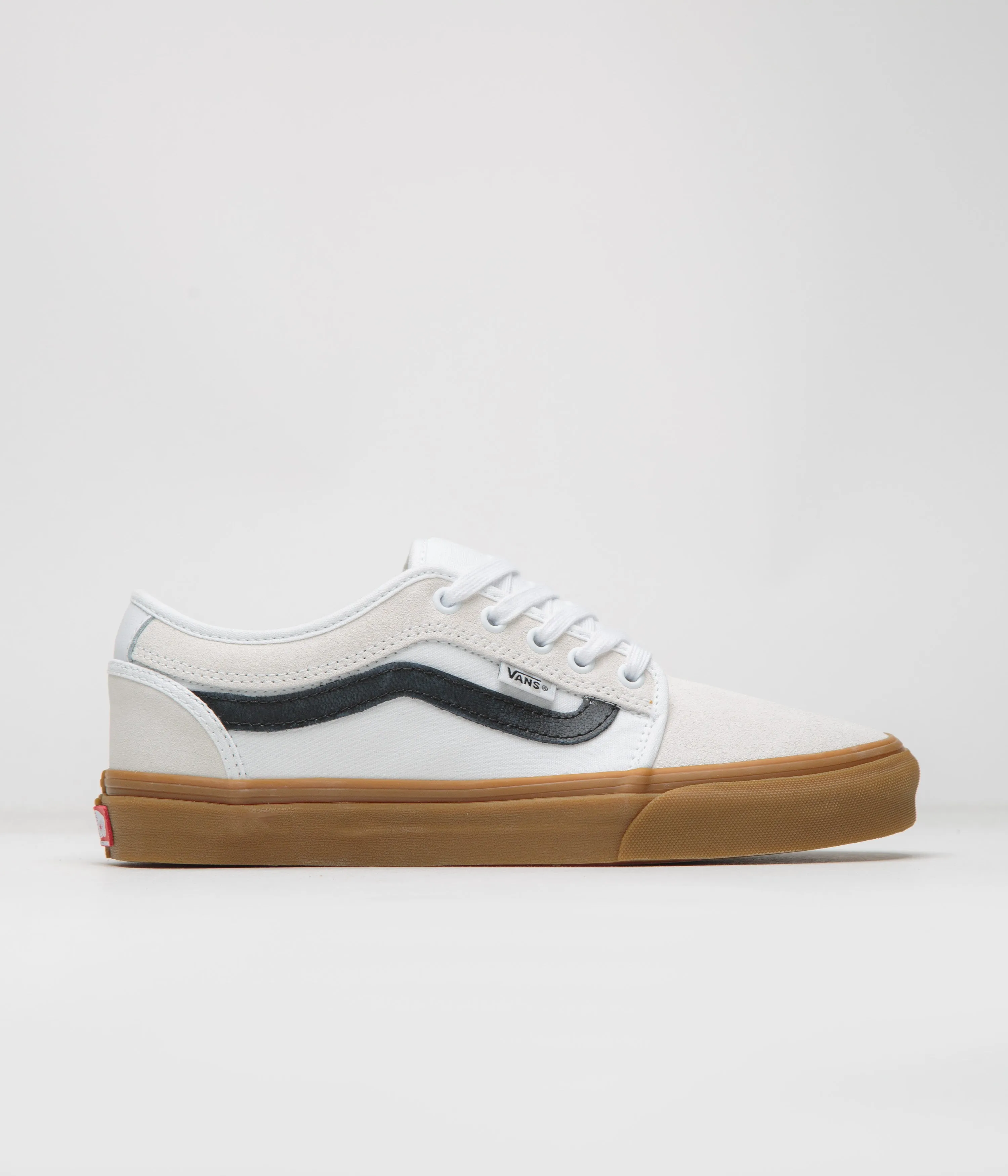 Vans Skate Chukka Low Sidestripe Shoes - White / Black / Gum