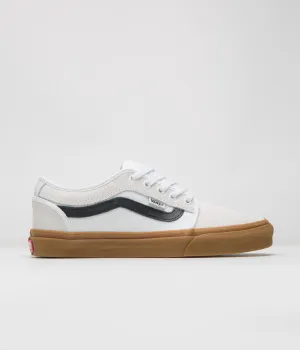 Vans Skate Chukka Low Sidestripe Shoes - White / Black / Gum