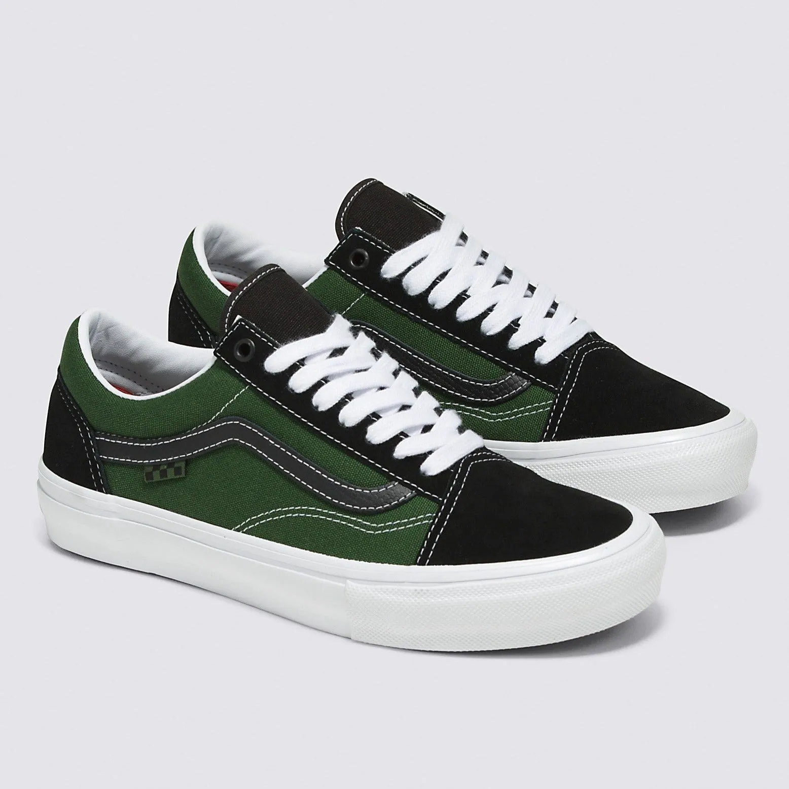 Vans Skate Old Skool Safari Skateboard Shoe - Black/Greenery