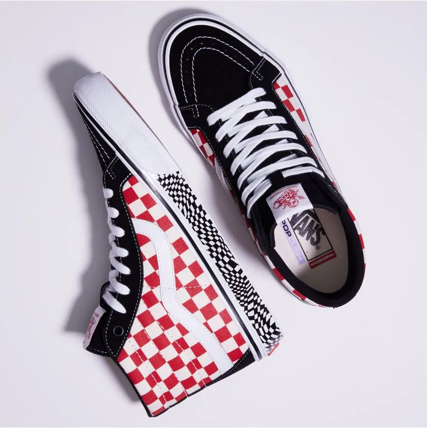 Vans Skate Sk8-Hi Grosso Reissue Skateboard Shoe - 84' Black/Red Checkerboard