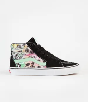 Vans Skate SK8-Hi Shoes - (Shroom Doom) Black / Green Ash