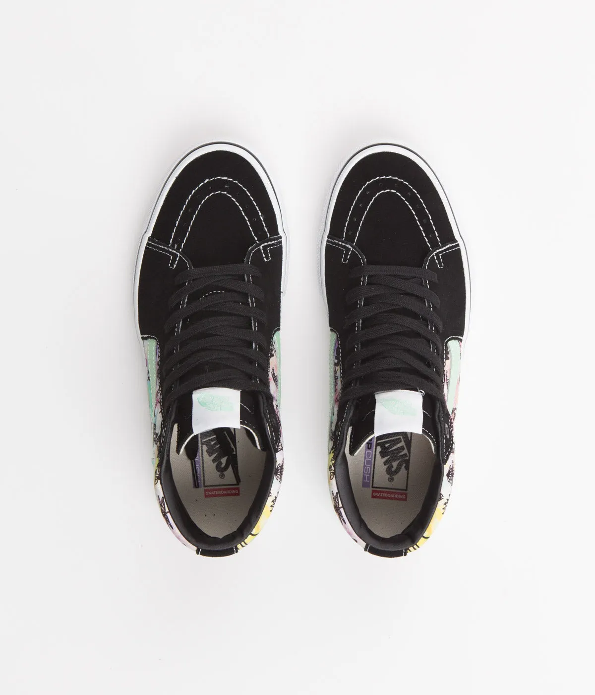 Vans Skate SK8-Hi Shoes - (Shroom Doom) Black / Green Ash