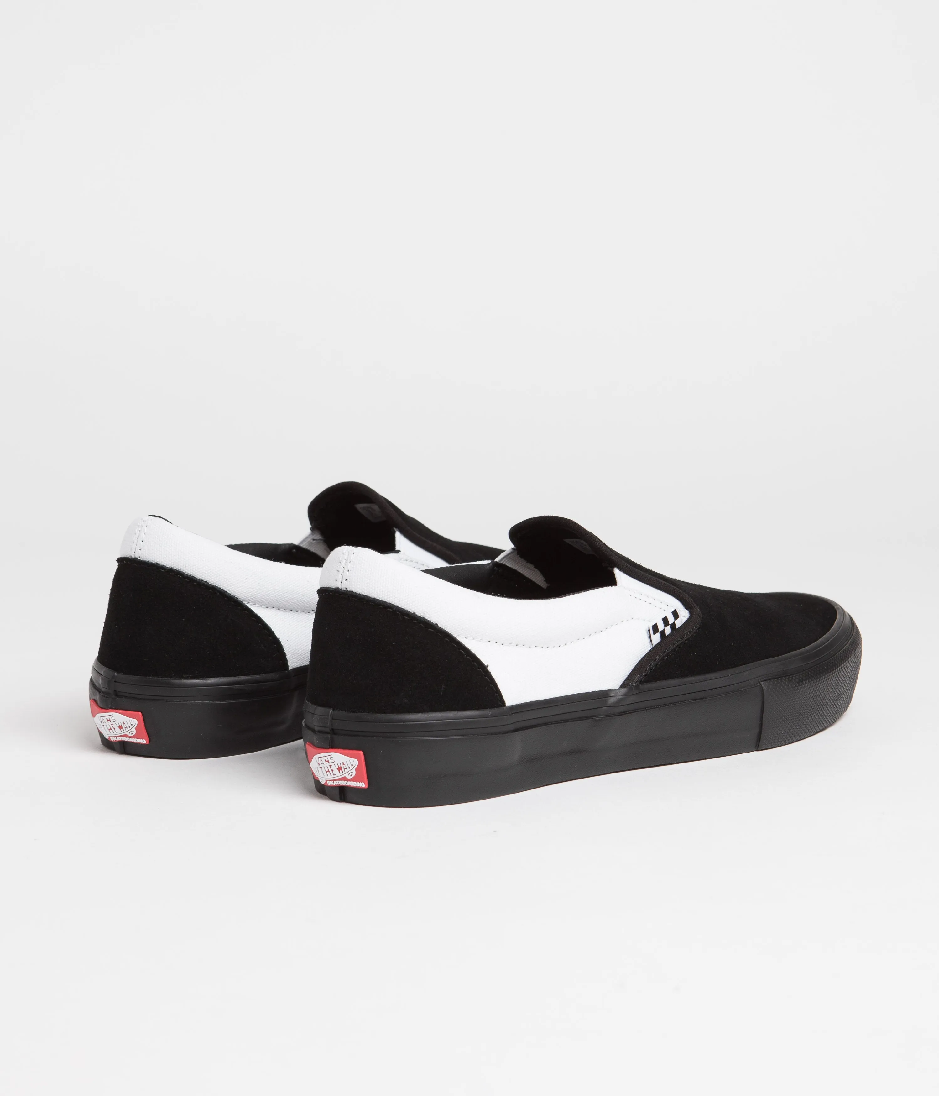 Vans Skate Slip-On Shoes - Black / Black / White