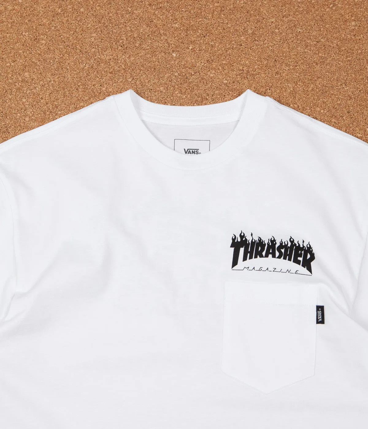 Vans X Thrasher Pocket T-Shirt - White