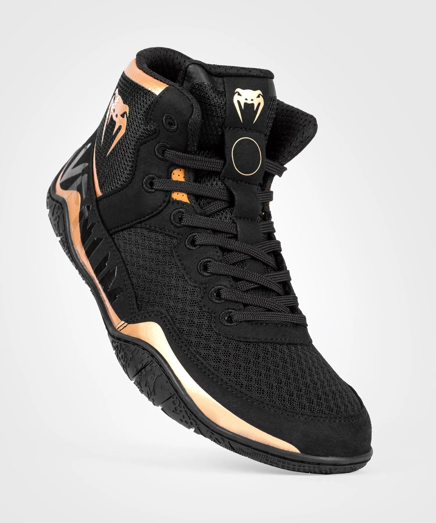 Venum Elite Wrestling Shoes - Black/Bronze