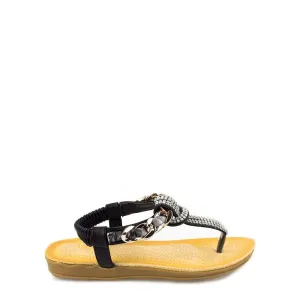 Verena Elastic Twist Strap Toe Post