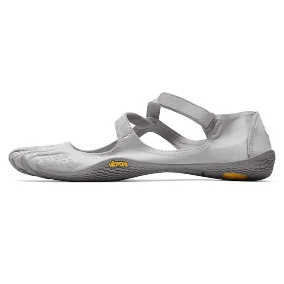 Vibram V-Soul Womens Five Fingers Open Light Flexible Shoes Trainers - Silver/Light Grey