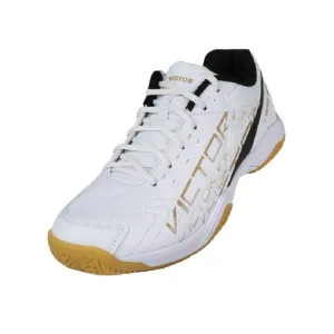 VICTOR A170 AC (Entry Level) Badminton Shoes White/Gold UNISEX