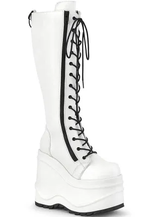 WAVE-200 [White] | PLATFORM BOOTS [PREORDER]