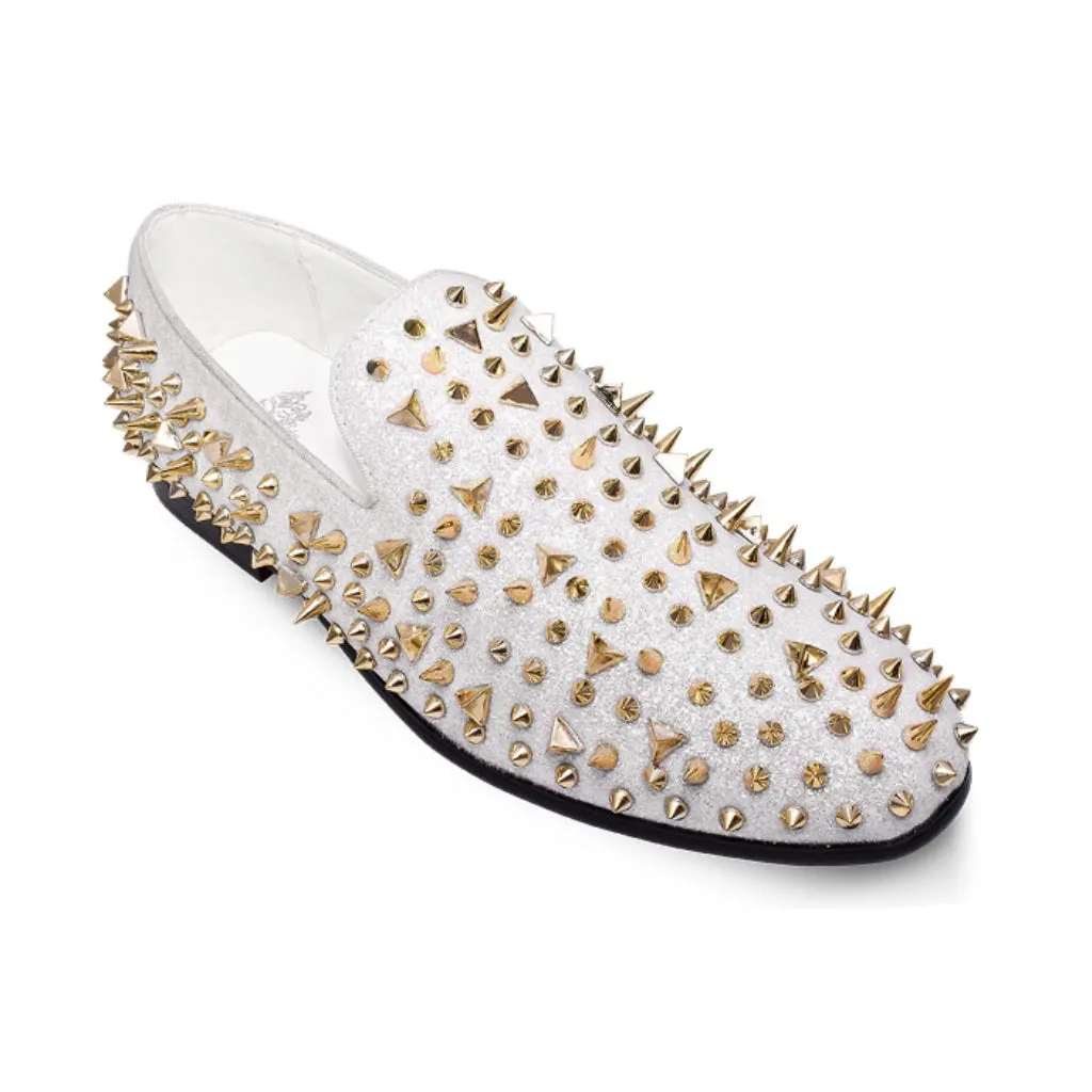 White and Gold Prom Spikes