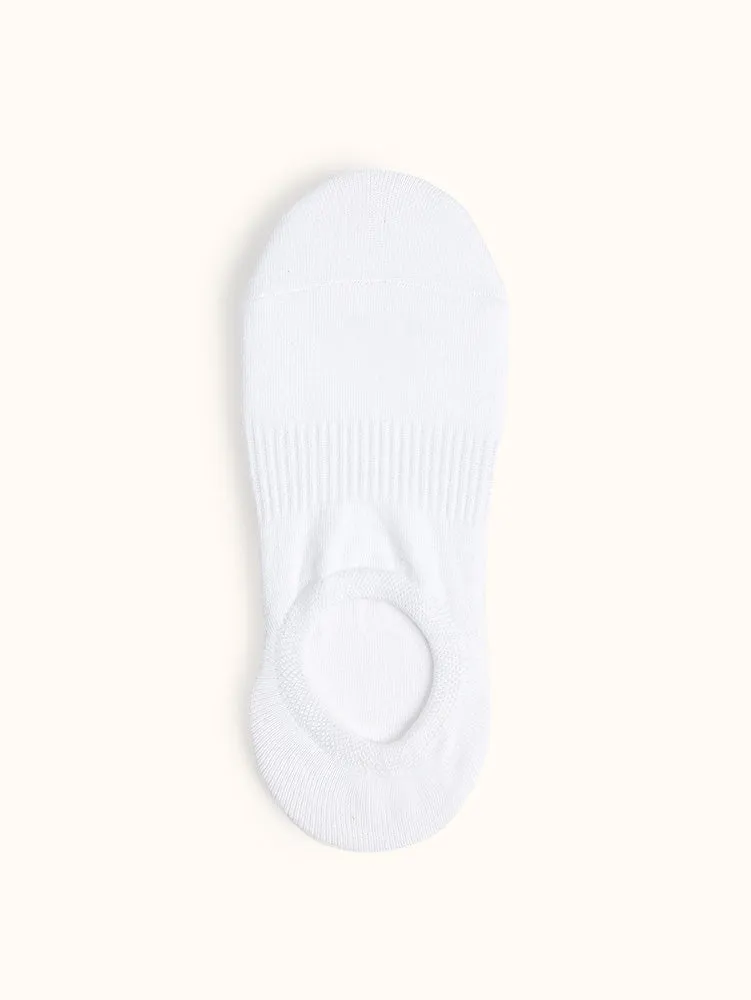 Women's High-Cut No-Show Liner Socks (6 Pairs) - White