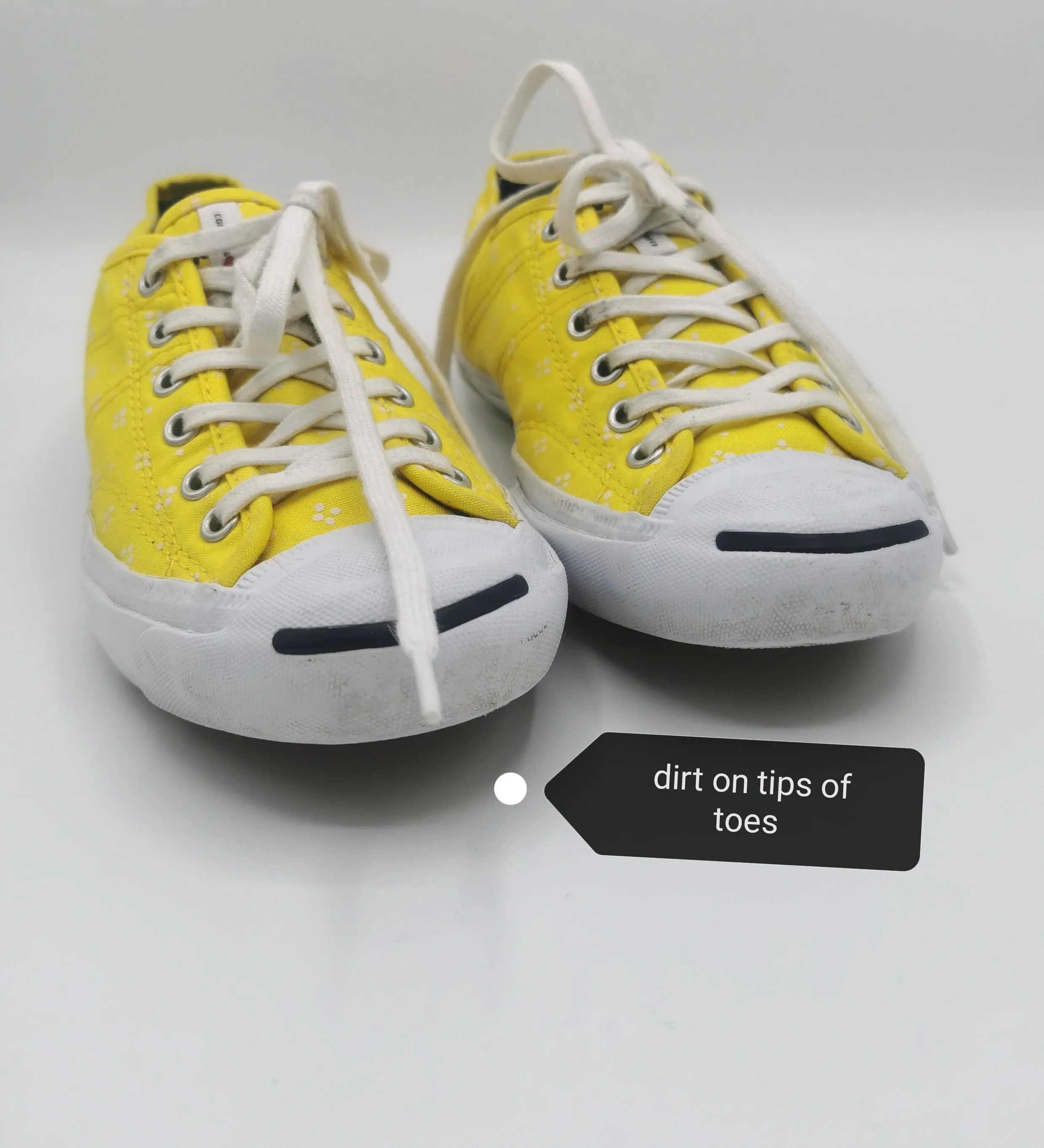 WOMENS SIZE 6 - JACK PURCELL, Converse Spring Collection, Low Top Yellow / White Flowers EUC B59