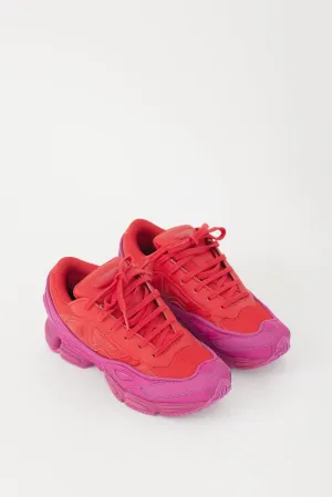 X Adidas Red & Purple Ozweego Sneaker