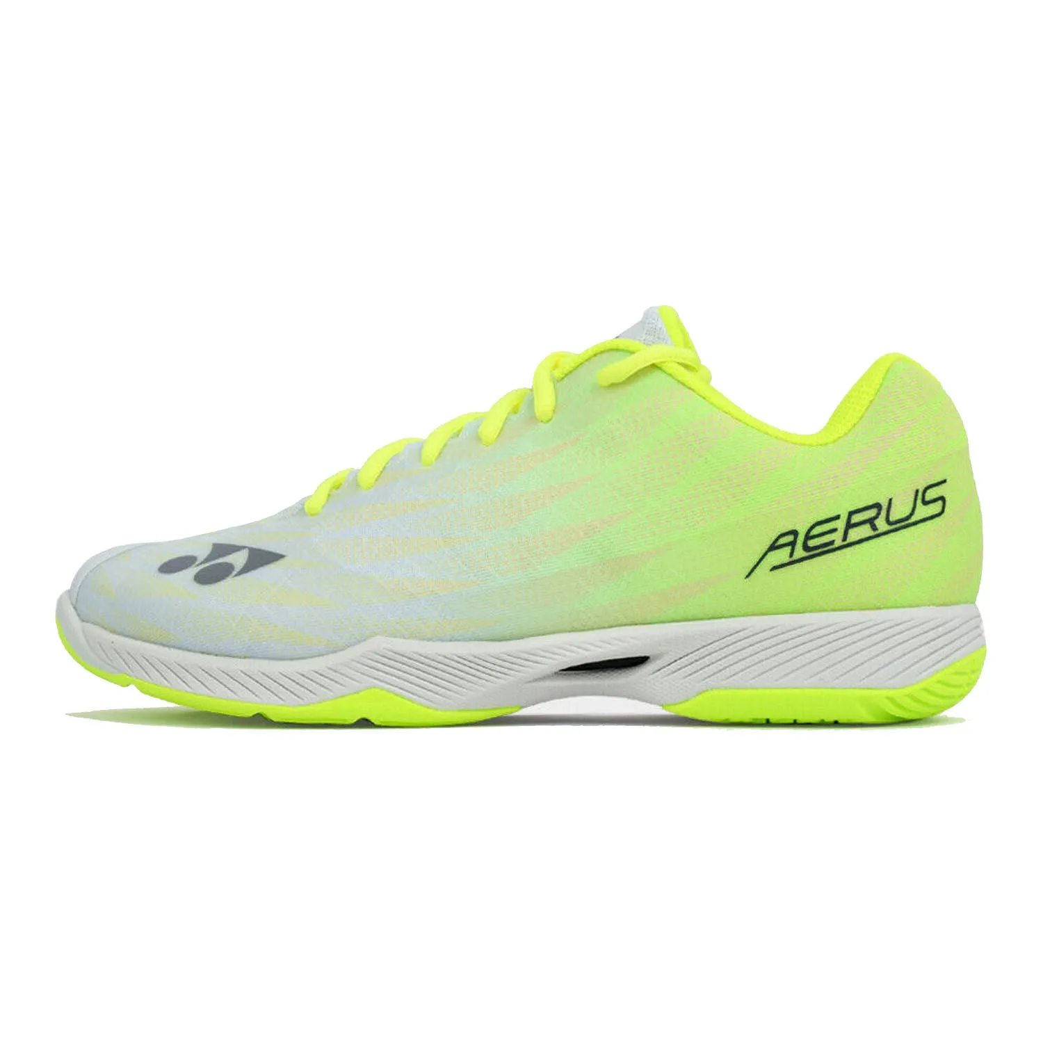 Yonex Aerus Z2 Wide Power Cushion Badminton Shoes, Gray/Yellow