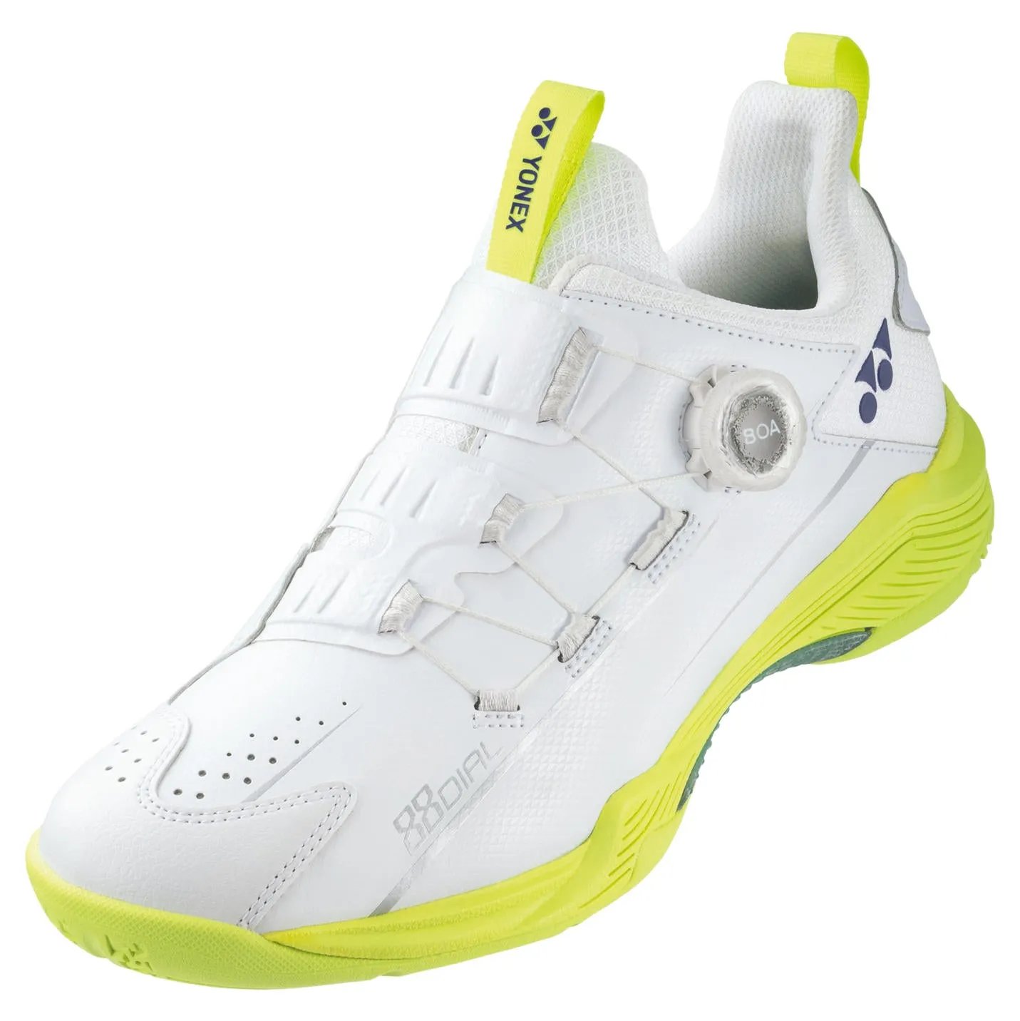 Yonex Power Cushion 88 Dial 2 UNISEX (White/Lime) Badminton Shoes [CLEARANCE]