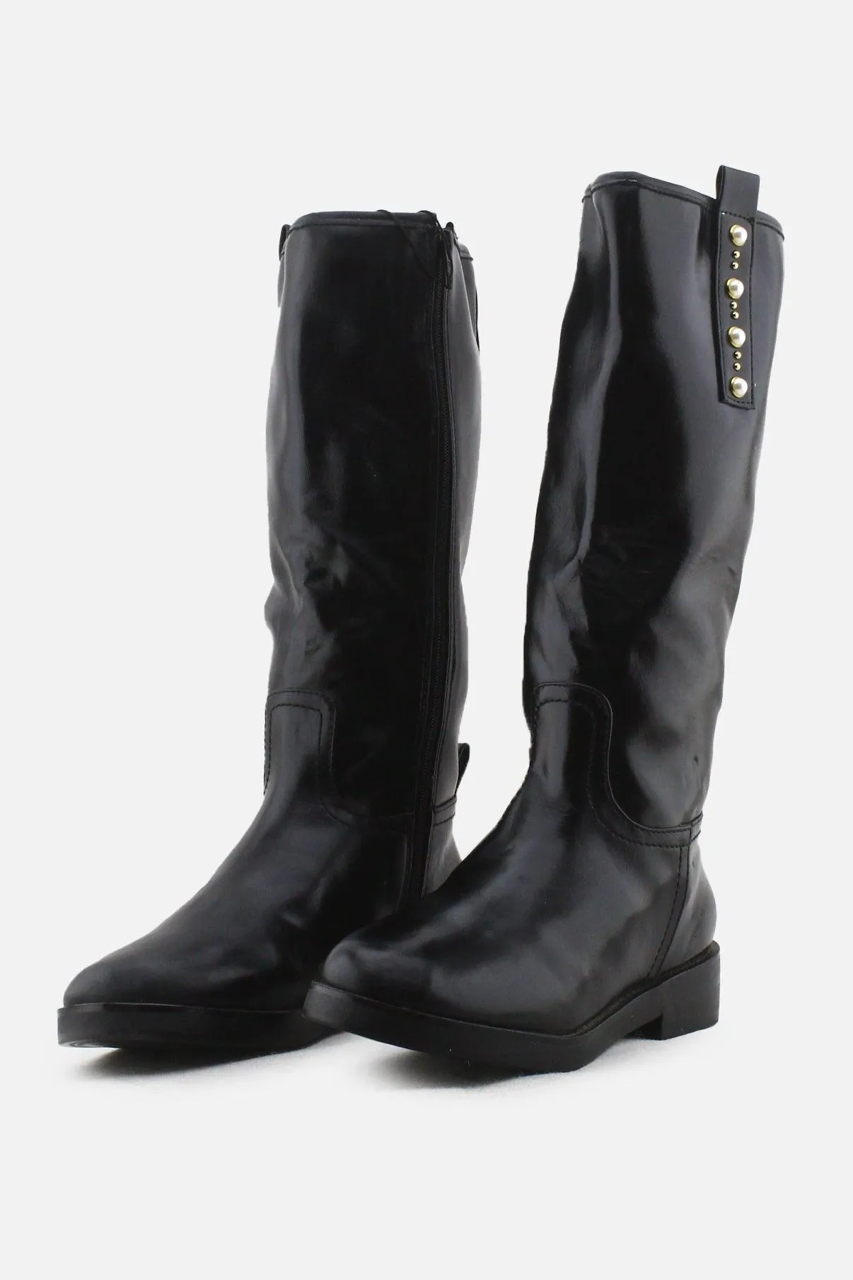 Zara Zipper Knee High Boots | 100% Authentic Leather