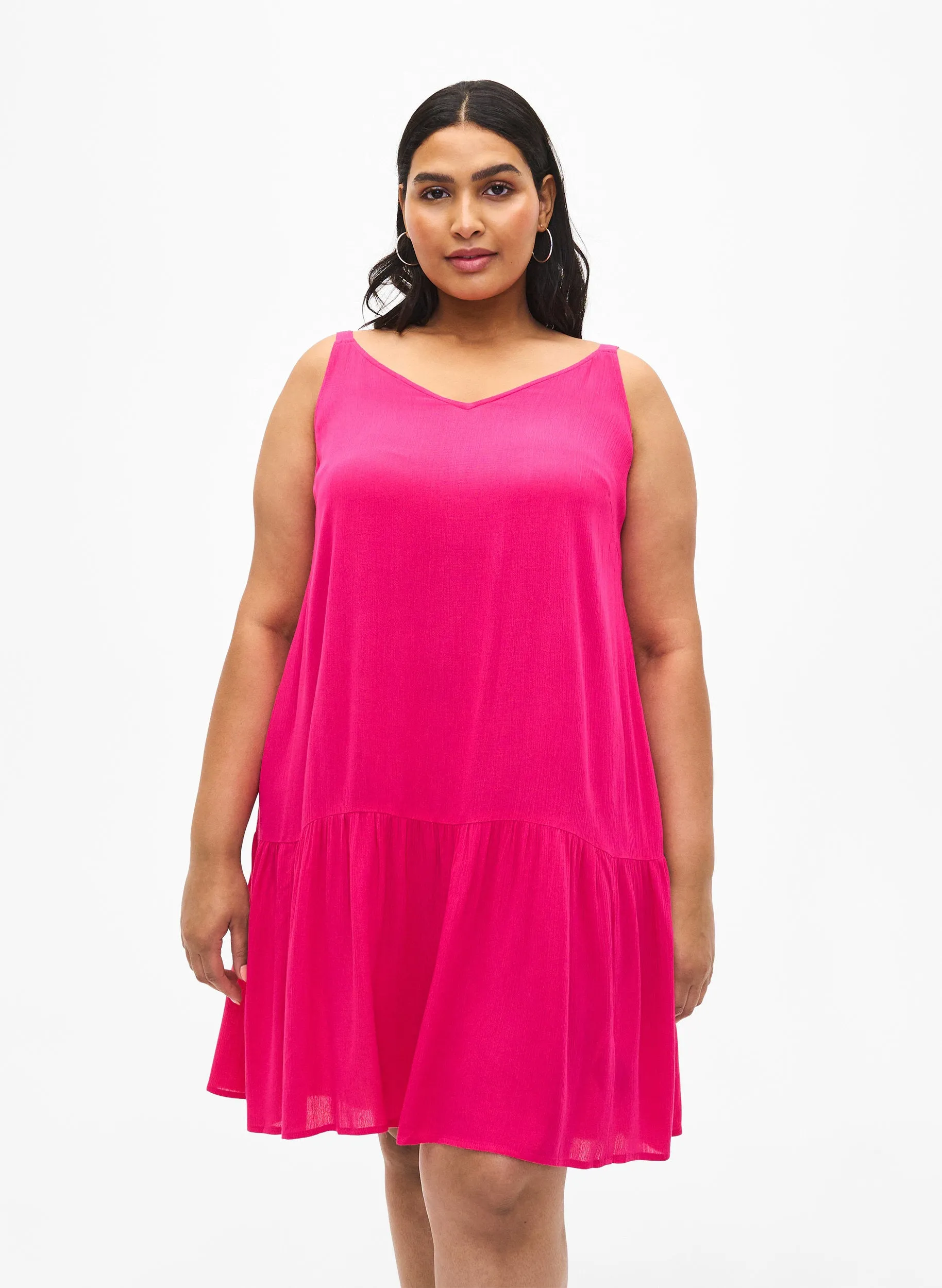 Zizzi Rose Dress in Raspberry